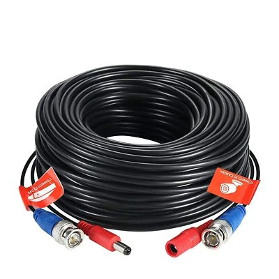100Ft BNC Cable Al-in-One Camera Video Cable Pre-Made Video Power BNC Cable Wire - Image 1 of 4