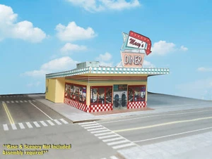 N Scale Building Macy's Diner - PRE-CUT Card Stock (PAPER) Kit MD1N - Picture 1 of 12