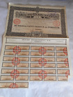 Vintage share certificate Stock Bonds Pedrazzini Gold & Silver mines mexico 1921