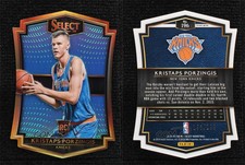 2015 Select Premier Level Die-Cut Blue Prizm /199 Kristaps Porzingis Rookie RC