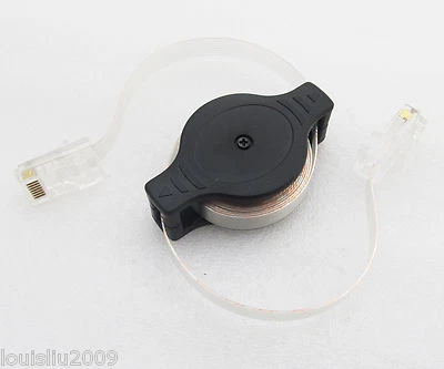 1 set 5 feet 1.5M Retractable Ethernet Cat5 RJ45 8P Internet Network LAN Cable - Image 1 of 4