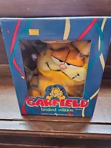Garfield Limited Edition 10 Jahre ""Das Jahr der Party"" Plüschtier 1988 mit Boxhals - Bild 1 von 2