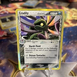 Carta Pokémon inglese Cradily Reverse Holo 001/110 Holon Phantoms 2006 LP - Foto 1 di 2