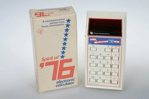 1976 Spirit of 76 Texas Instruments elektronischer Taschenrechner Bicentennial IN BOX  - Bild 1 von 11