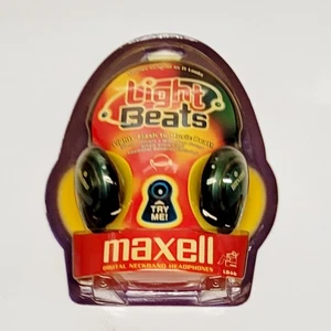 Cuffie Maxell Light Beats collare originali sigillate blu vintage nuove vecchie - Foto 1 di 4