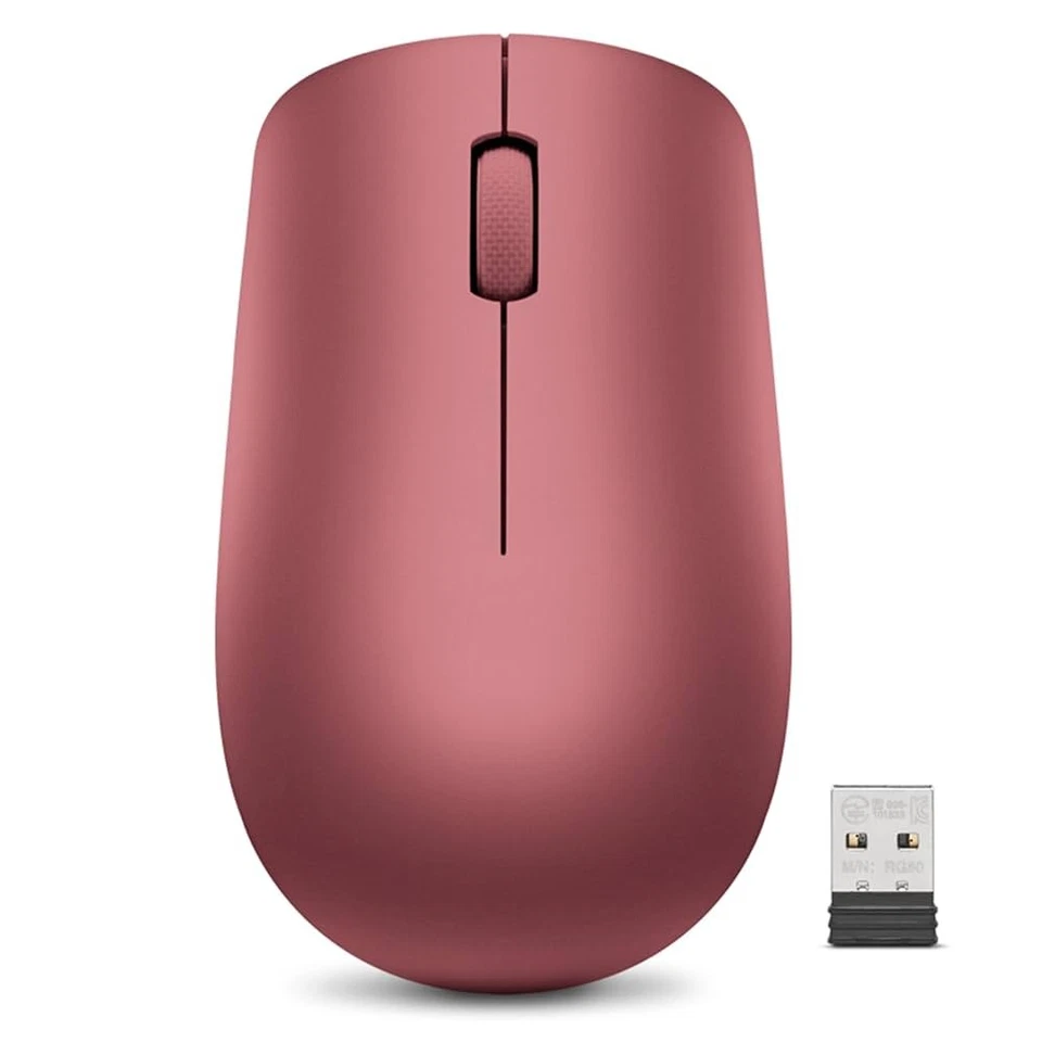 Lenovo 530 Wireless Mouse for PC/Laptop - Cherry Red - Image 1 of 1