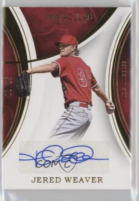Panini Immaculate Immaculate Auto 2016/25 Jered Weaver #IA-JW automático Foto 1 de 2