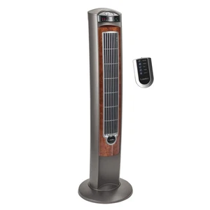Oscillating Tower Fan with Remote, Quiet Floor Fans for Bedroom, 42", Woodgra... - Picture 1 of 7