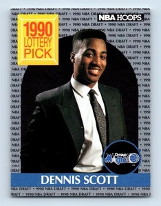 1990-91 Hoops Dennis Scott Rookie Orlando Magic #393 - Picture 1 of 2