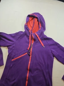 The North Face Hoodie Women's Large Full Zip Thumb Holes Pockets - Picture 1 of 15