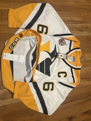 93’ Mario Lemieux Pittsburgh Penguins Authentic CCM Robopen Jersey • Size 52 NWT - Image 1 of 4