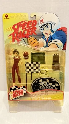 Vintage 1998 ReSaurus Speed Racer Series 1 Trixie Action Figure — New on Card - Image 1 of 4