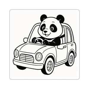 Adorable Panda Car Stickers | Cute Car Decals, Laptop Stickers - Picture 1 of 4
