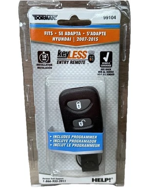 DORMAN 99104 Keyless Entry Remote Hyundai 2007 - 2015 Elantra & Sonata - Image 1 of 4