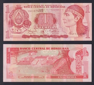 Banconota Honduras 1 lempira 1997 P.-79A SPL/XF - Picture 1 of 1