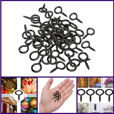 Mini ganchos de pasadores de ojo de tornillo de metal de 1 pulgada para hacer joyas, artes y manualidades hágalo usted mismo Foto 1 de 4