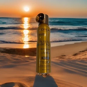 L’Oreal Sublime Bronzer Spray Medium Self-Tanning Mist Streak Free Hands-free - Picture 1 of 9