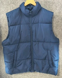 Chaleco Old Navy Puffy Cremallera Completa Para Hombre Talla XL Azul - Imagen 1 de 6