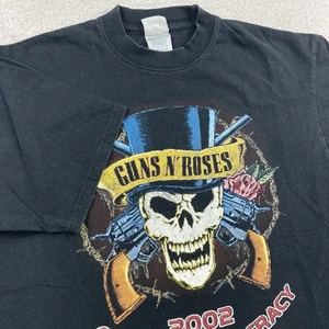 Vintage Guns N Roses T Shirt Mens Large Black 2002 Tour Band Music - Picture 1 of 7