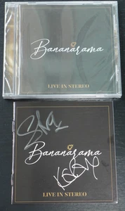 BANANARAMA - AUTOGRAPHED "LIVE IN STEREO" SIGNED CD BOOKLET & NEW SEALED CD 2019 - Picture 1 of 2