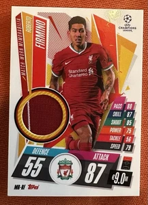 Match Attax Champion League 2020/21 Extra Match-Worn Memorabilia ROBERTO FIRMINO - Bild 1 von 2