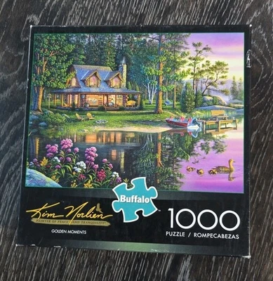 Nuevo rompecabezas Buffalo 1000 piezas sin abrir Kim Norlien Golden Moments Foto 1 de 4