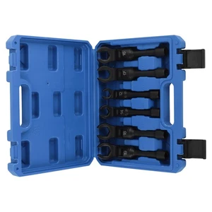 Flex-Head Crows Foot Line Wrench 3/8" Drive Injector Fuel Line Sockets New - Picture 1 of 20