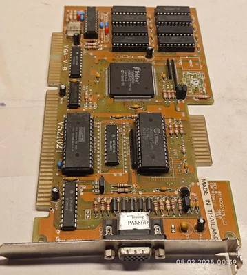 1991 ISA VGA CARD Trident HNG 8916CX248 LC2 V52102T TVGA8900C 1 MB DRAM - Image 1 of 4