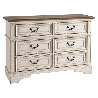 Ashley Furniture Realyn Engineered Wood 6 Drawer Double Dresser in Mahogany - Image 1 of 4