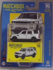 KKar Matchbox - 2023 Collectors - #01/22 * 2016 Land Rove LP4 - White - Picture 1 of 6
