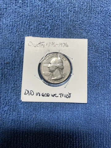 2 Quarters P And D 1989 ,1776-1976 D/D  And God We Trust / Unum Cover