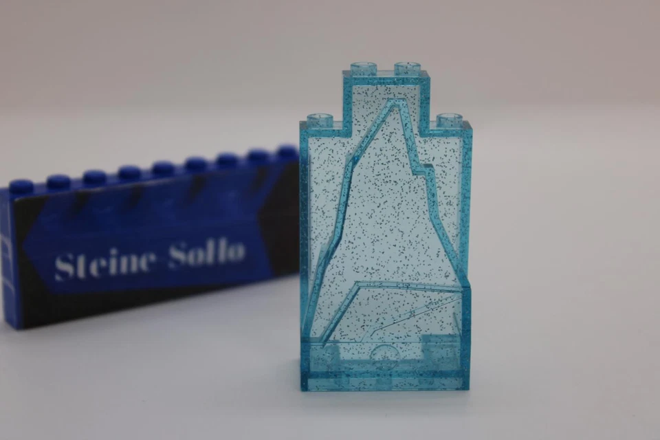 Lego (c) 1x Felsen Panele - transparent blau - 47847 - 2x4x6 - Wand Fels Mauer - Bild 1 von 1