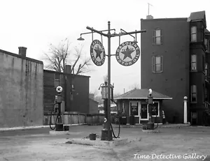 Una gasolinera Texaco 1925 en Washington, D.C. - Impresión fotográfica vintage - Imagen 1 de 1