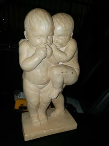 1990 Alva Sculpture Rodin "Vase Of The Elements" Cupid Series Adaptation - Picture 1 of 9