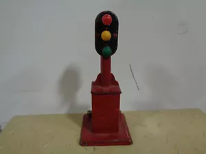 VINTAGE MARX ALL METAL #404 0 SCALE 3 LIGHT BLOCK SIGNAL TESTED WORKS WELL - Picture 1 of 5