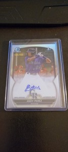 2023 Bowman Chrome Andy Perez Auto 1st #/499 Colorado Rockies 