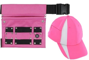 Tool Belt And Pink Baseball Cap with Zipper Pocket for Work & Play Tuff Chix - Picture 1 of 5