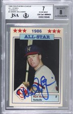 1986 Southern League All-Stars Mark McGwire #3 BAS Certified BAS Encased Auto