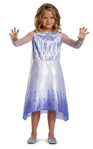 Offizielles Disney Frozen Elsa Schneekönigin Kostüm Partykleid für Kinder Mädchen - Bild 1 von 7