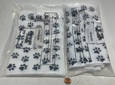 Лот из 160 пластиковых пакетов с принтом PAW для собак или кошек 6,4 дюйма x 10 дюймов - Изображение 1 из 2