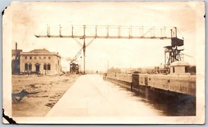 Real Photo c1910s Lake Washington Ballard Locks Canal Administration Building - Picture 1 of 2