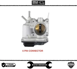 Throttle Body [6 Pin] FOR Toyota Avensis T25, Corolla E12 1.6 Zze12 22030-0d021 - Picture 1 of 2
