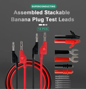 Test Cable High-Quality Electrical Testing Essential BEST BST-080 Stacked Banana - Picture 1 of 12