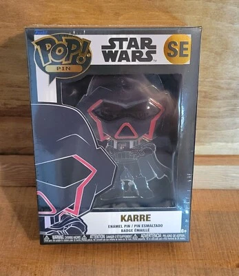 Funko POP! Star Wars Karre Enamel Pin w/ Removable Stand - SE - Disney - NEW - Image 1 of 2