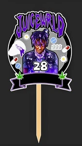 Juice Wrld Custom Emo Purple Cake Topper - Picture 1 of 1