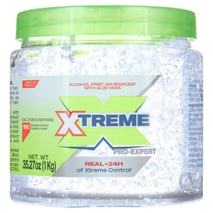 Xtreme Professional Extreme Hold Hair Gel Clear Jar, 35oz - Picture 1 of 6