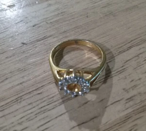 Anello GE ESPO piastra oro 14K taglia 6,5 - Foto 1 di 3