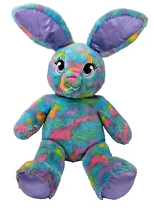 Build A Bear Workshop Color Burst Bunny Rabbit Blue Pink Yellow Tie Dye 17" - Picture 1 of 16