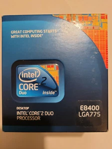 Intel Core 2 Duo E8400 3GHz 6MB Cache Socket 775 CPU BX80570E8400 SLB9J - Picture 1 of 4