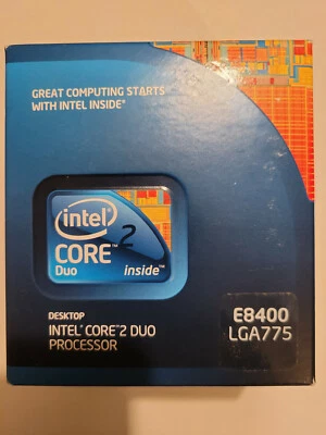 Intel Core 2 Duo E8400 3GHz 6MB Cache Socket 775 CPU BX80570E8400 SLB9J - Image 1 of 4